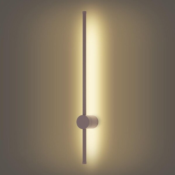 Brilagi - LED vonkajšie nástenné svietidlo AURA, 12 W, 230 V, 3000 K, IP54, 65 cm, hnedá, CRI 90
