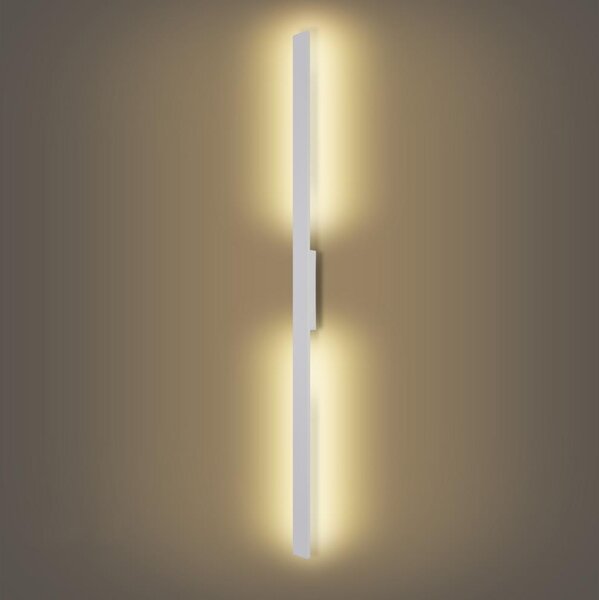 Brilagi - Vonkajšie nástenné svietidlo LUNA LED/30W/230V 3000K IP65 150 cm biele CRI 90