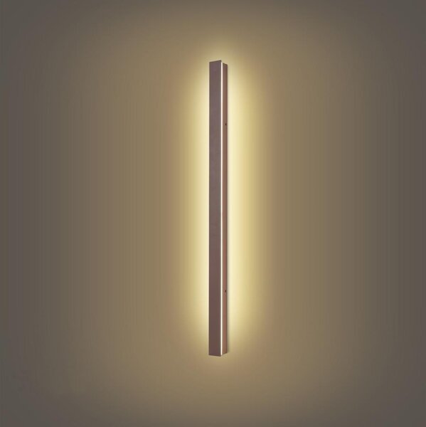Brilagi-LED Vonkajšie nástenné svietidlo LINEAR LED/22W/230V 3000K IP65 100 cm hnedé CRI 90