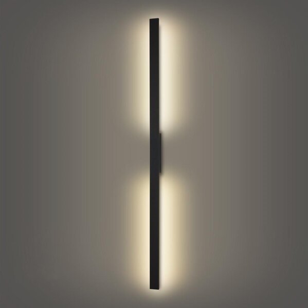 Brilagi - Vonkajšie nástenné svietidlo LUNA LED/30W/230V 4000K IP65 150 cm čierna CRI 90
