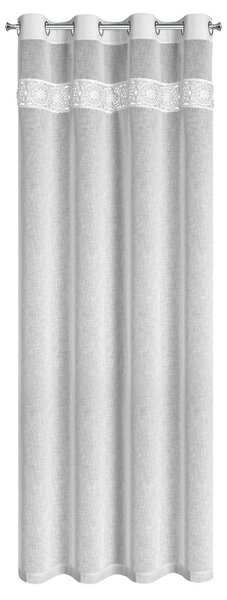 Dekorstudio Záclona EVIE s gipiúrovou lemovkou 140x250cm - biela