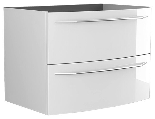 SPODNÁ UMÝVADLOVÁ SKRINKA, biela, biela, 74/55/51 cm Welnova - Kúpeľňové skrinky