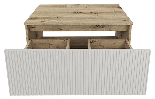 NovýNábytok.sk Kúpelňová skrinka pod umývadlo Caiga 2 (dub artisan + kašmír). Vlastná spoľahlivá doprava až k Vám domov. 1160754