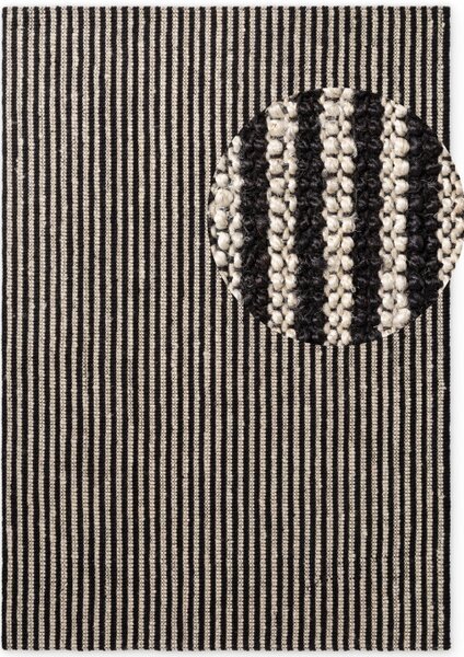 Koberec Elle Decoration Harvest Ebony Ivory Black