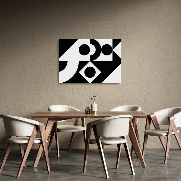 Sklenený obraz - Geometrická abstrakcia N⁰1 (70x50 cm)
