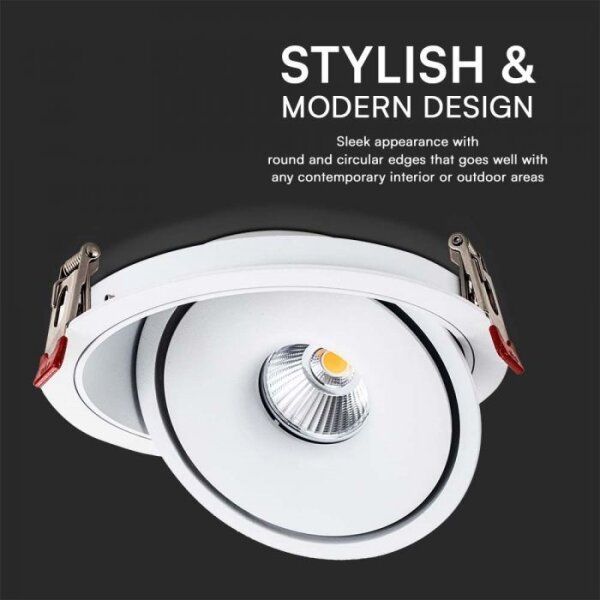 LED Podhľadové bodové svietidlo LED/12W/230V 3000/4000/6400K pr. 12 cm biela