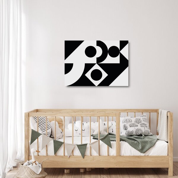 Sklenený obraz - Geometrická abstrakcia N⁰1 (70x50 cm)