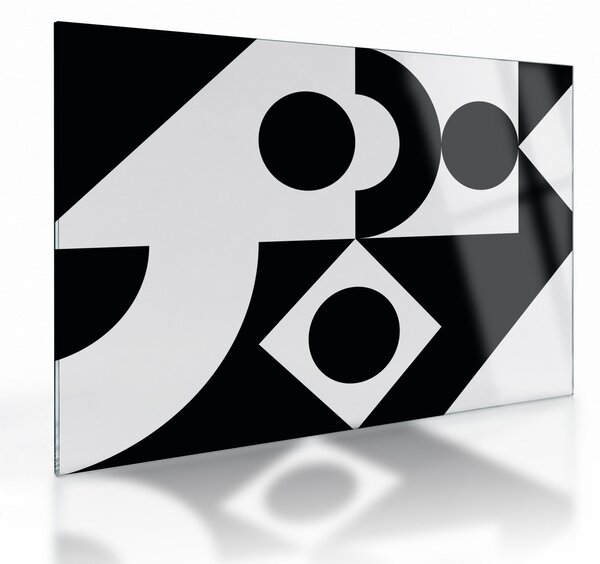 Sklenený obraz - Geometrická abstrakcia N⁰1 (70x50 cm)