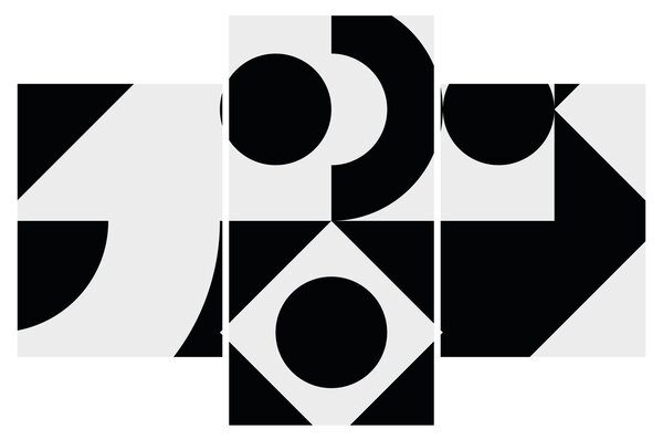 Obraz - Geometrická abstrakcia N⁰1 (90x60 cm)