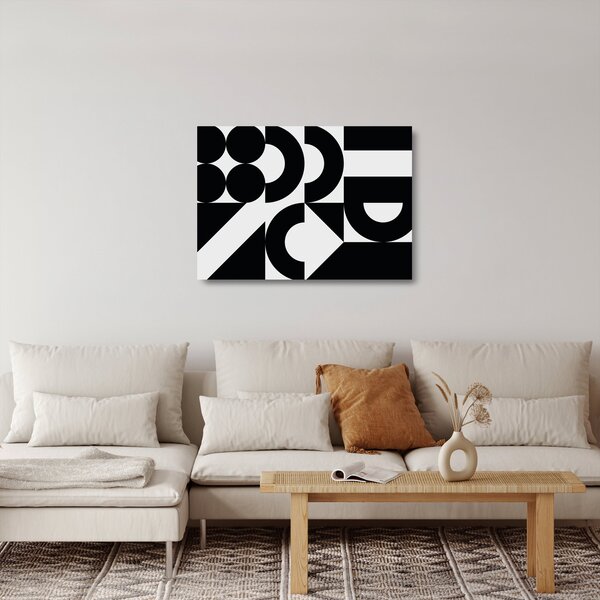 Sklenený obraz - Geometrická abstrakcia N⁰2 (70x50 cm)