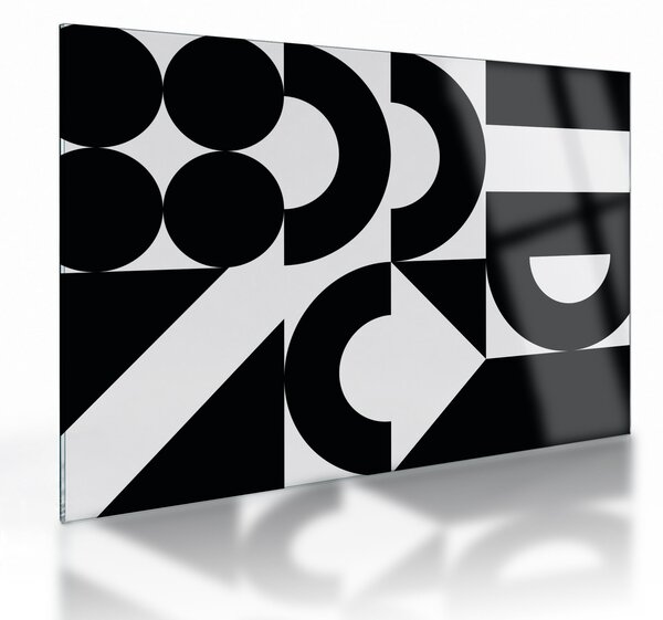 Sklenený obraz - Geometrická abstrakcia N⁰2 (70x50 cm)