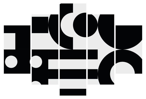 Obraz - Geometrická abstrakcia N⁰3 (150x105 cm)