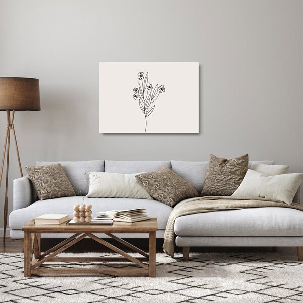 Sklenený obraz - Lúčny kvet N⁰1 (70x50 cm)