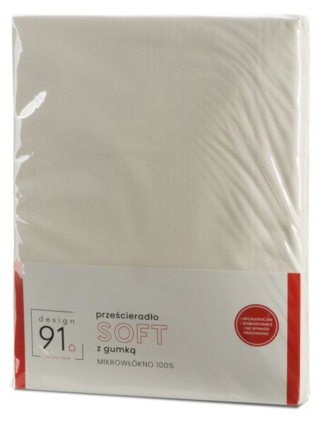 PRESTIERADLO Z MIKROVLÁKNA SOFT 100X200 CM KRÉMOVÉ