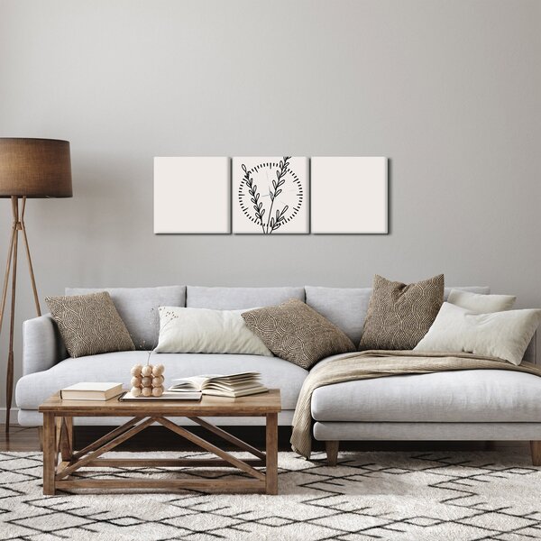 Obraz - Lúčny kvet N⁰2 (s hodinami) (90x30 cm)