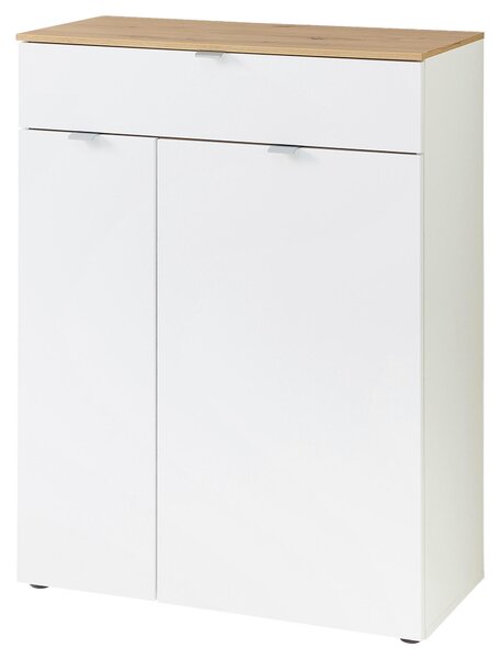 PREDSIEŇOVÝ NÁBYTOK, biela, dub artisan, 264/202/38 cm Xora - Online Only drobný nábytok, Online Only