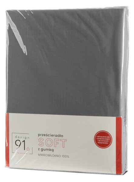 PRESTIERADLO Z MIKROVLÁKNA SOFT 100X200 CM SIVÉ