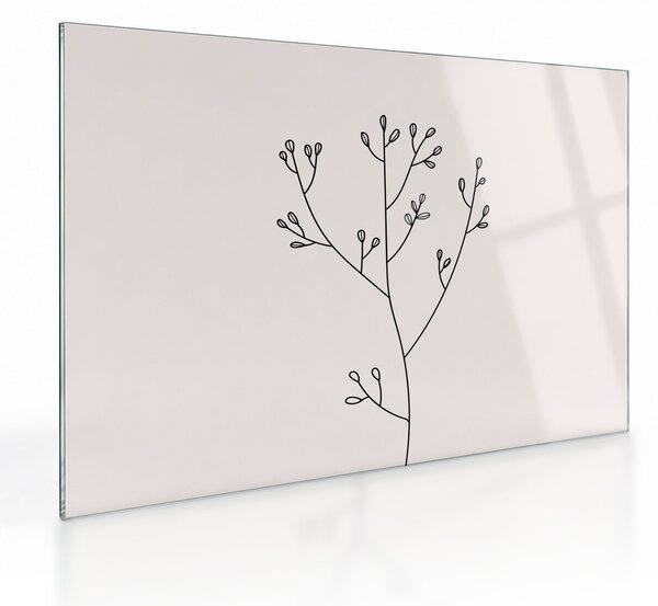 Sklenený obraz - Lúčny kvet N⁰3 (70x50 cm)