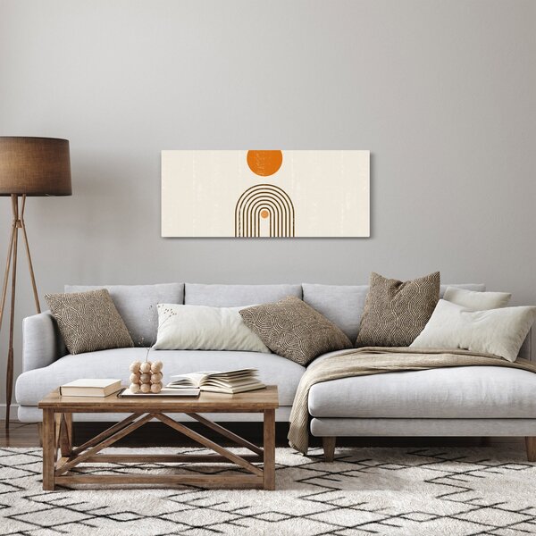 Obraz - Hnedé oblúky (120x50 cm)