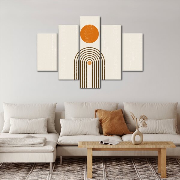 Obraz - Hnedé oblúky (150x105 cm)