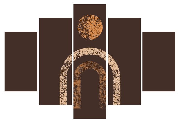 Obraz - Oranžové oblúky N⁰1 (150x105 cm)