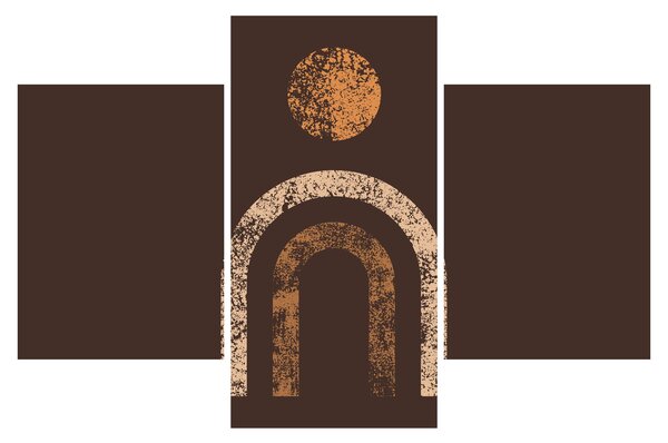 Obraz - Oranžové oblúky N⁰1 (90x60 cm)