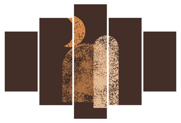 Obraz - Oranžové oblúky N⁰2 (150x105 cm)