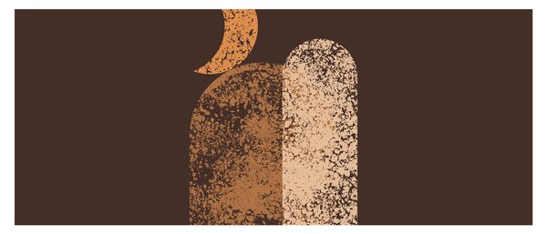 Obraz - Oranžové oblúky N⁰2 (120x50 cm)