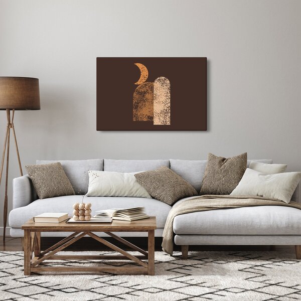 Obraz - Oranžové oblúky N⁰2 (90x60 cm)