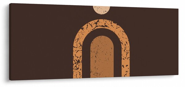 Obraz - Oranžové oblúky N⁰3 (120x50 cm)