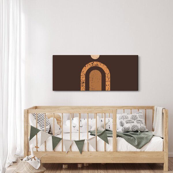 Obraz - Oranžové oblúky N⁰3 (120x50 cm)