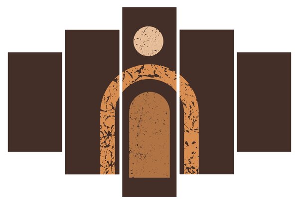 Obraz - Oranžové oblúky N⁰3 (150x105 cm)