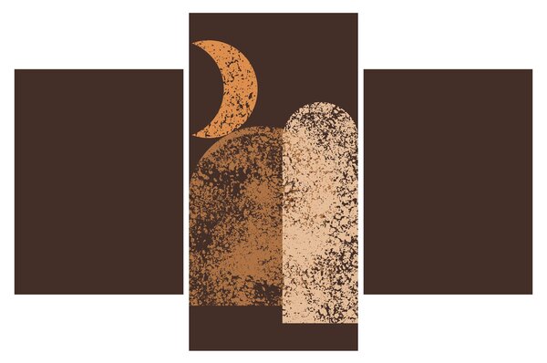 Obraz - Oranžové oblúky N⁰2 (90x60 cm)