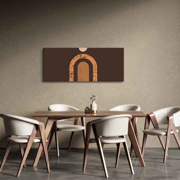Obraz - Oranžové oblúky N⁰3 (120x50 cm)