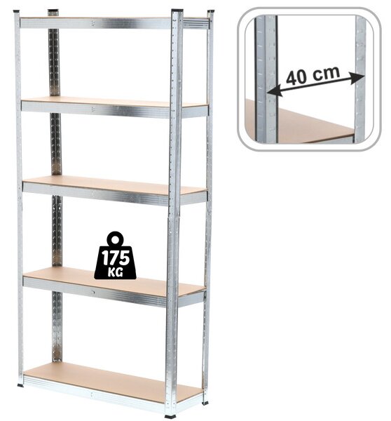 Regál LINE GWI0629 90x220x40 cm