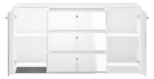 KOMODA CRISTINE BIELY LESK + ZRKADLO 160 cm