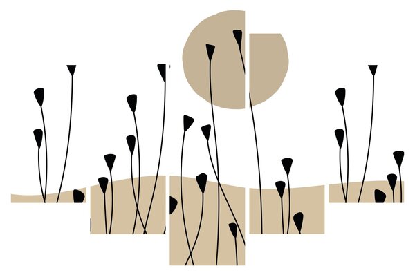 Obraz - Grafická lúka N⁰2 (150x105 cm)
