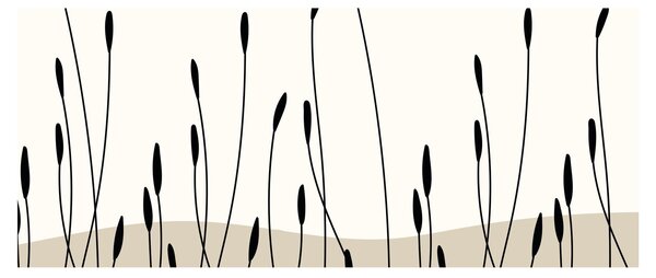 Obraz - Grafická lúka N⁰3 (120x50 cm)