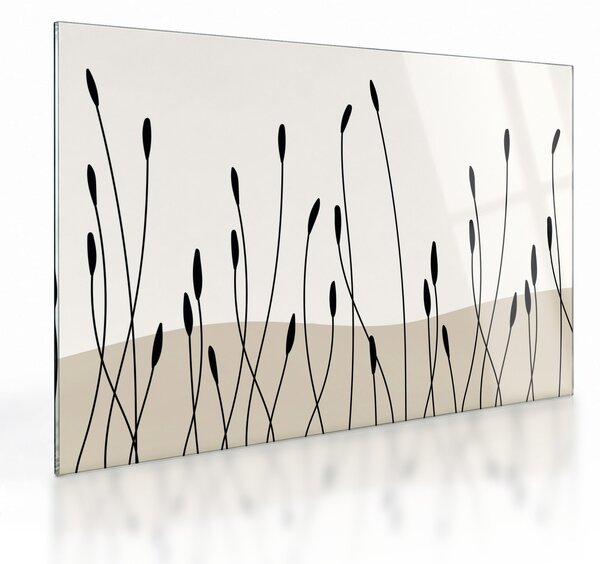 Sklenený obraz - Grafická lúka N⁰3 (70x50 cm)