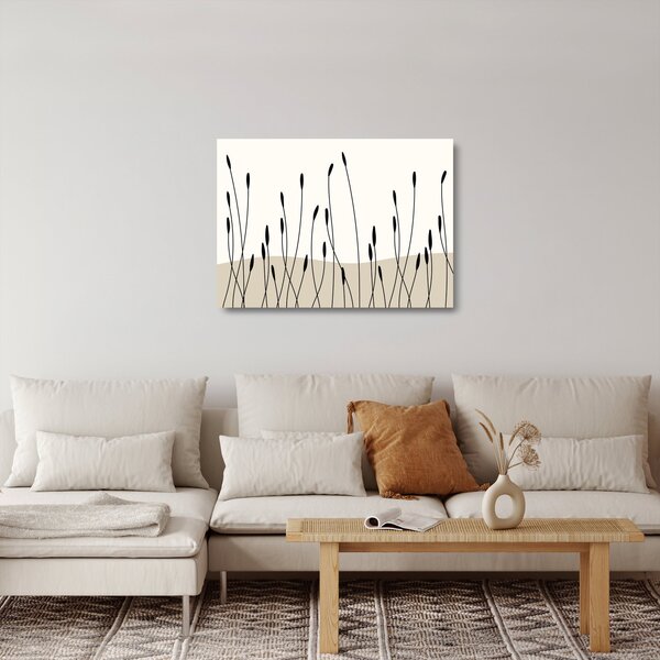 Sklenený obraz - Grafická lúka N⁰3 (70x50 cm)