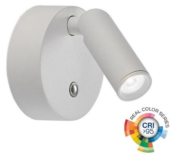 Ideal Lux - dobíjateľné stmievateľné nástenné bodové LED svietidlo BEAN LED/3W/5V CRI 95 biela