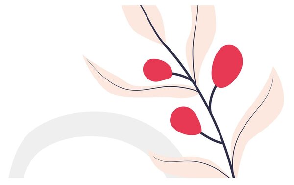 Obraz - Ružová florálna abstrakcia N⁰3 (120x50 cm)