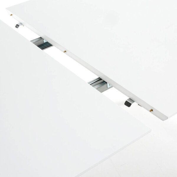 MUZZA Jedálenský stôl quio 140 (220) x 90 cm biely