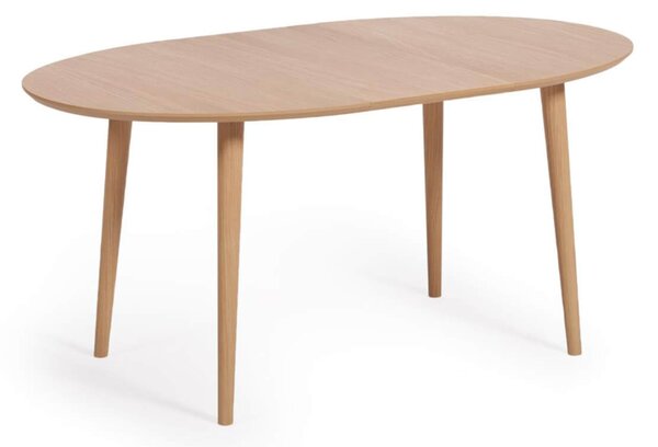 MUZZA Jedálenský stôl quio 120 (200) x 90 cm dubový
