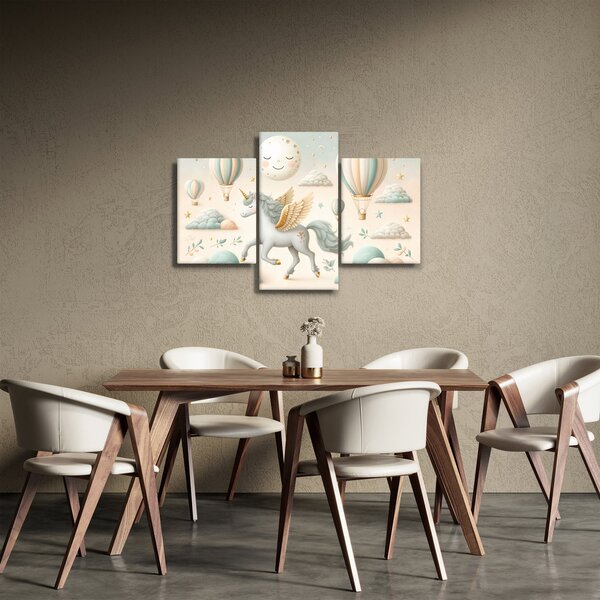 Obraz - Šťastný jednorožec (90x60 cm)