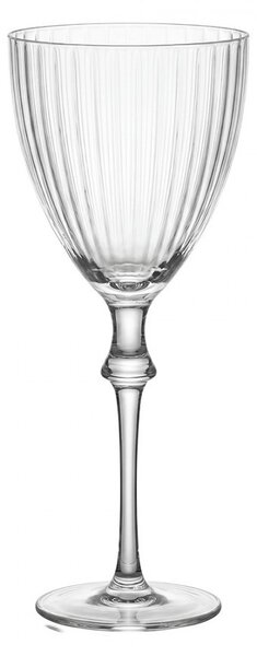 Pohárik na víno s rebrovaním - Ø 8*21 cm / 300 ml - Clayre & Eef