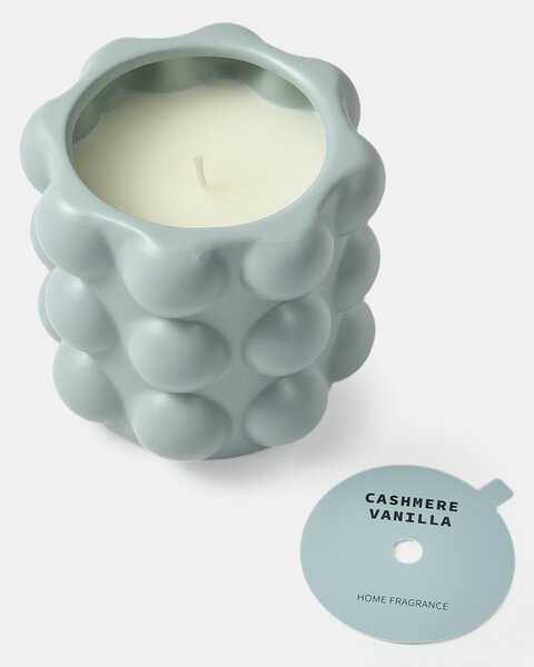 Sinsay - Voňavá sviečka Cashmere&Vanilla - bledotyrkysová
