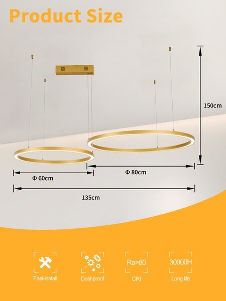 Immax NEO 07218L LED závesné stropné svietidlo CANTO | 60W integrovaný LED zdroj