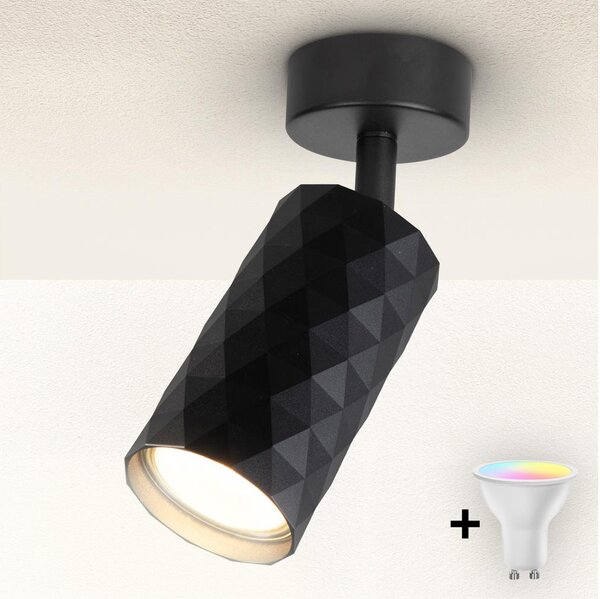 Brilagi - LED RGBW stmievateľné bodové svietidlo SELE DIAMANT 1xGU10/4,8W/230V čierne