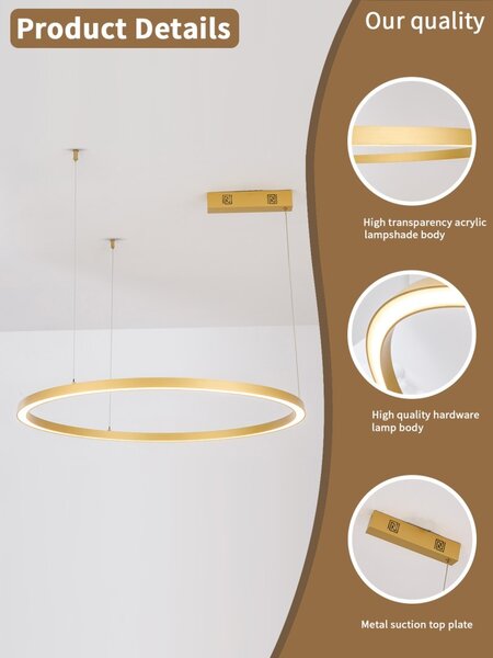 Immax NEO 07217L LED závesné stropné svietidlo CANTO | 60W integrovaný LED zdroj